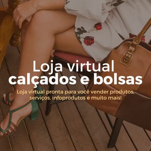 Loja Virtual Pronta de Calçados e Bolsas amplifica web