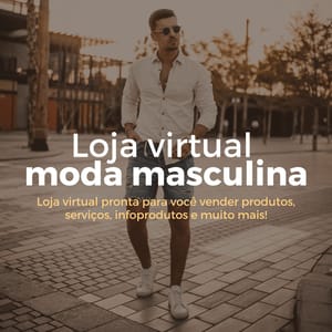 Loja Virtual Pronta de Moda Masculina amplifica web