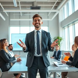 Liderança e eficácia em reuniões de equipe.